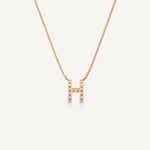 Alphabet H Diamond Pendant