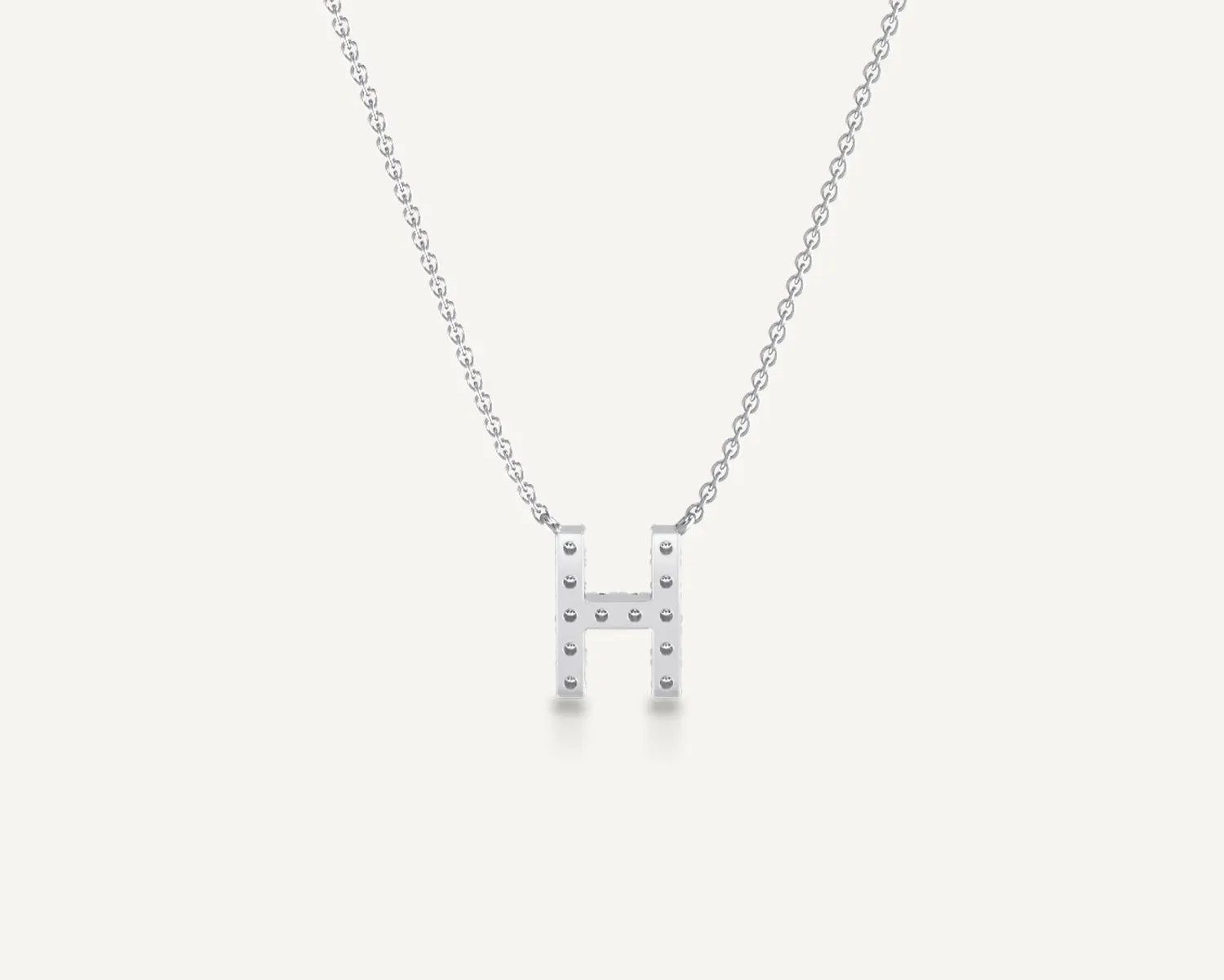 Alphabet H Diamond Pendant