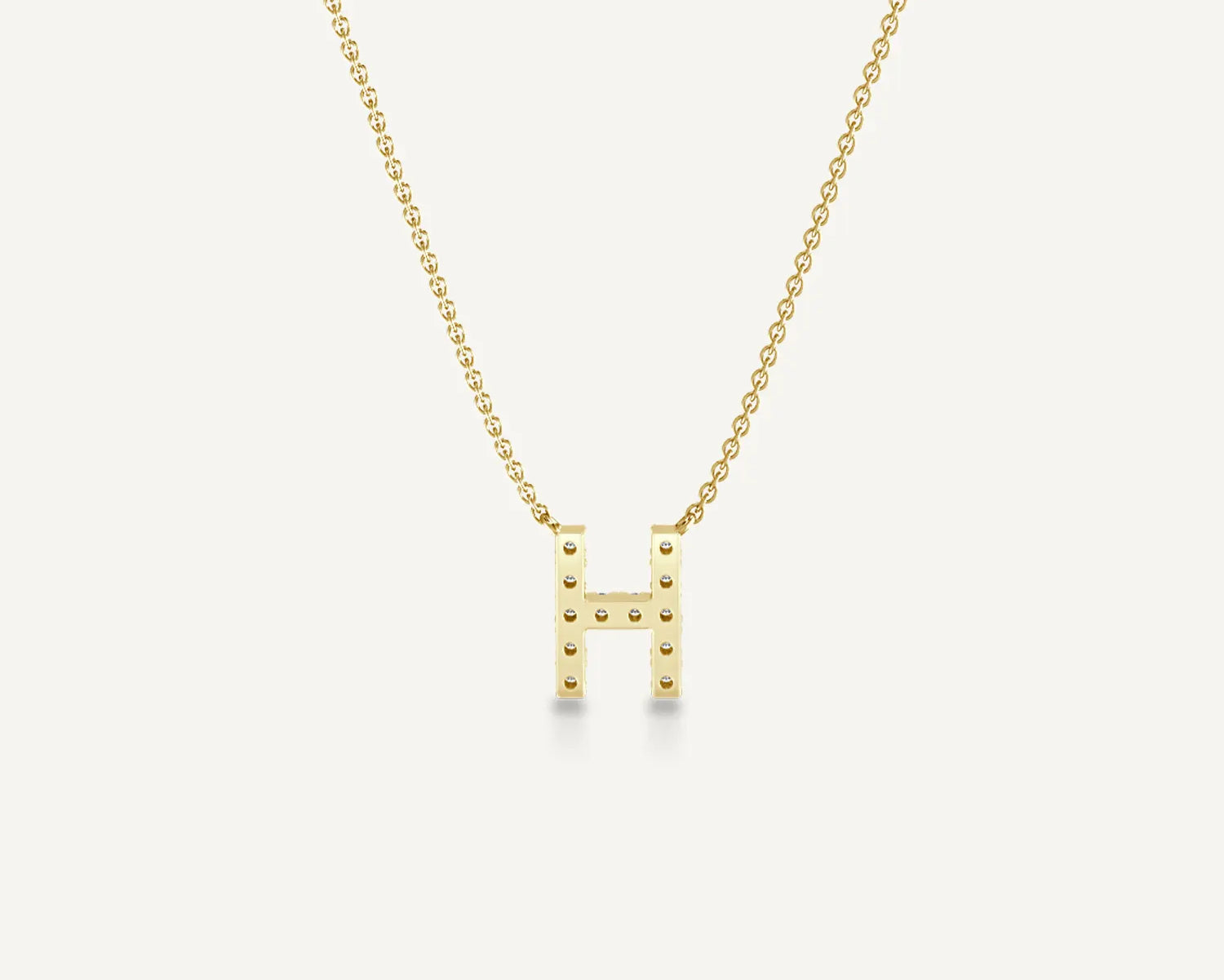 Alphabet H Diamond Pendant