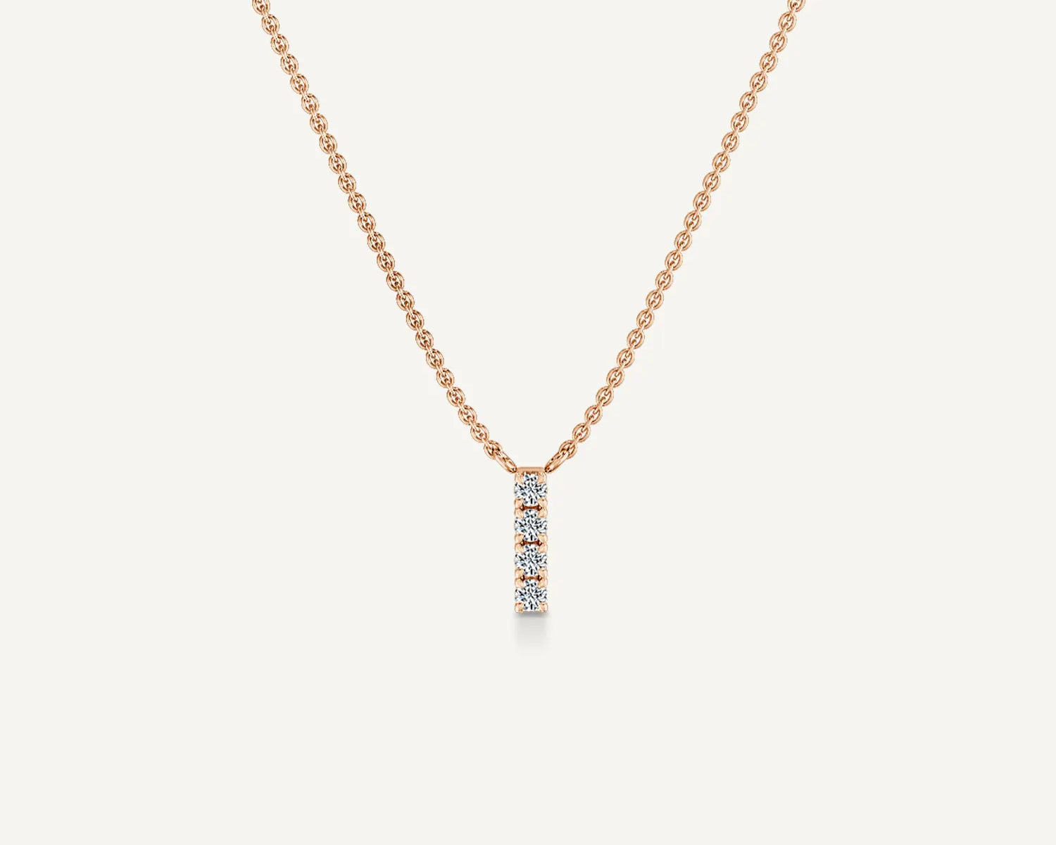 Alphabet I Diamond Pendant