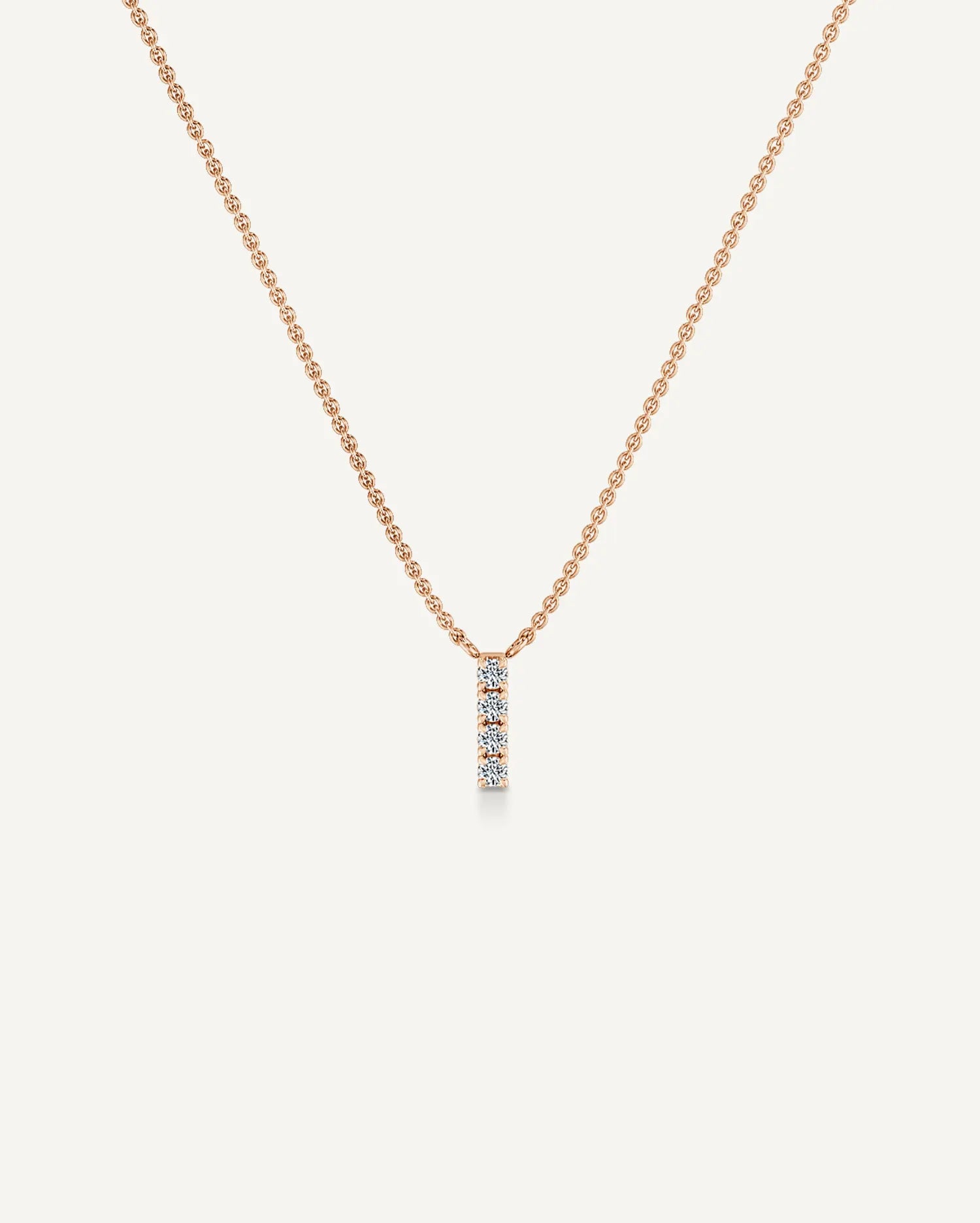 Alphabet I Diamond Pendant