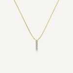 Alphabet I Diamond Pendant