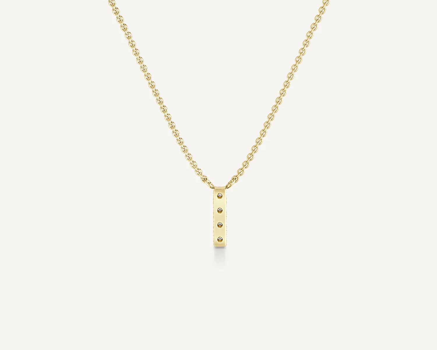 Alphabet I Diamond Pendant