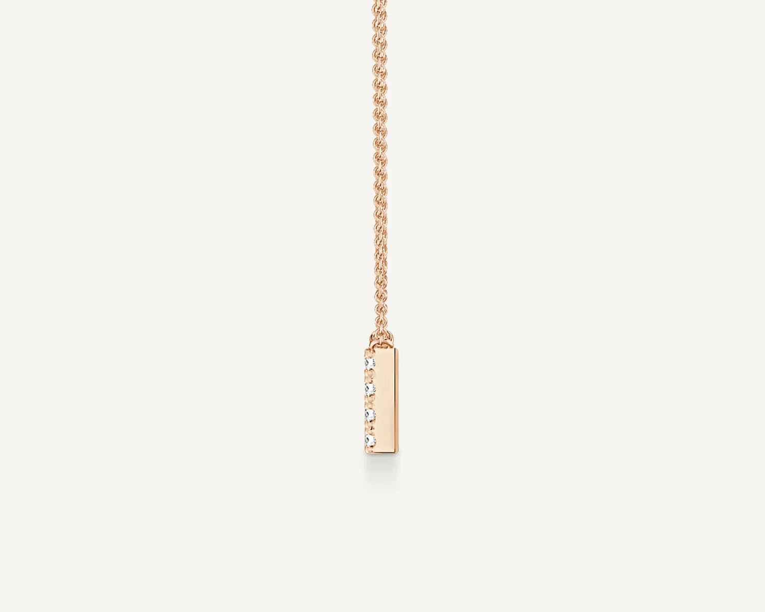 Alphabet I Diamond Pendant