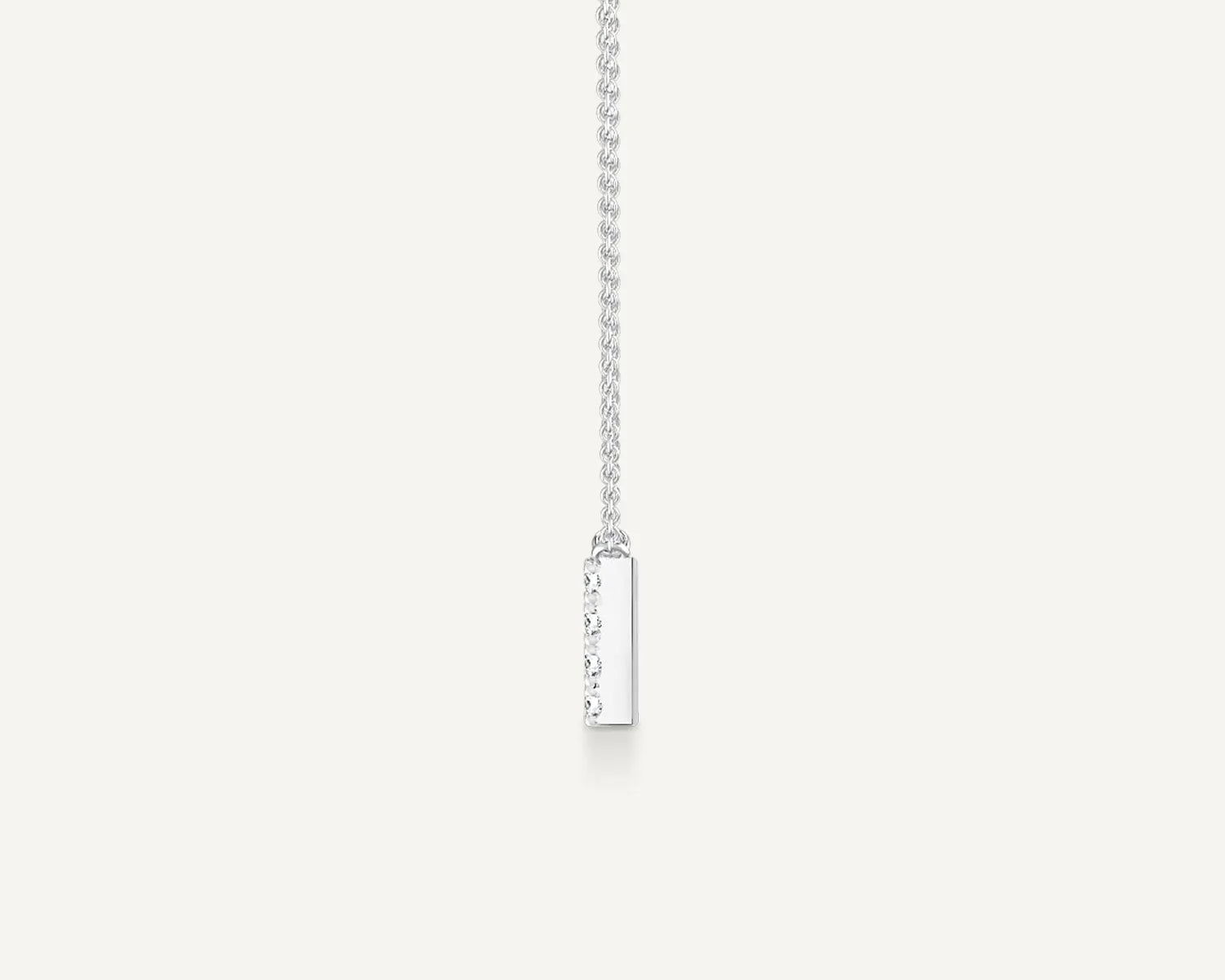 Alphabet I Diamond Pendant