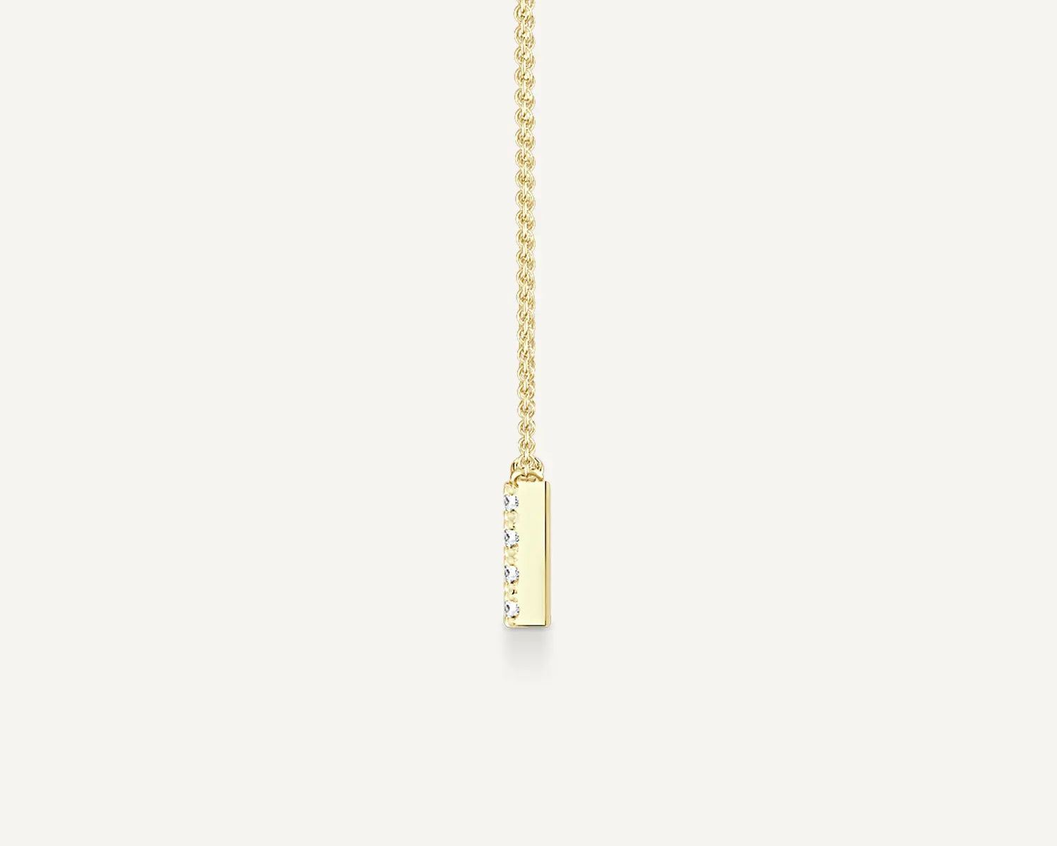 Alphabet I Diamond Pendant