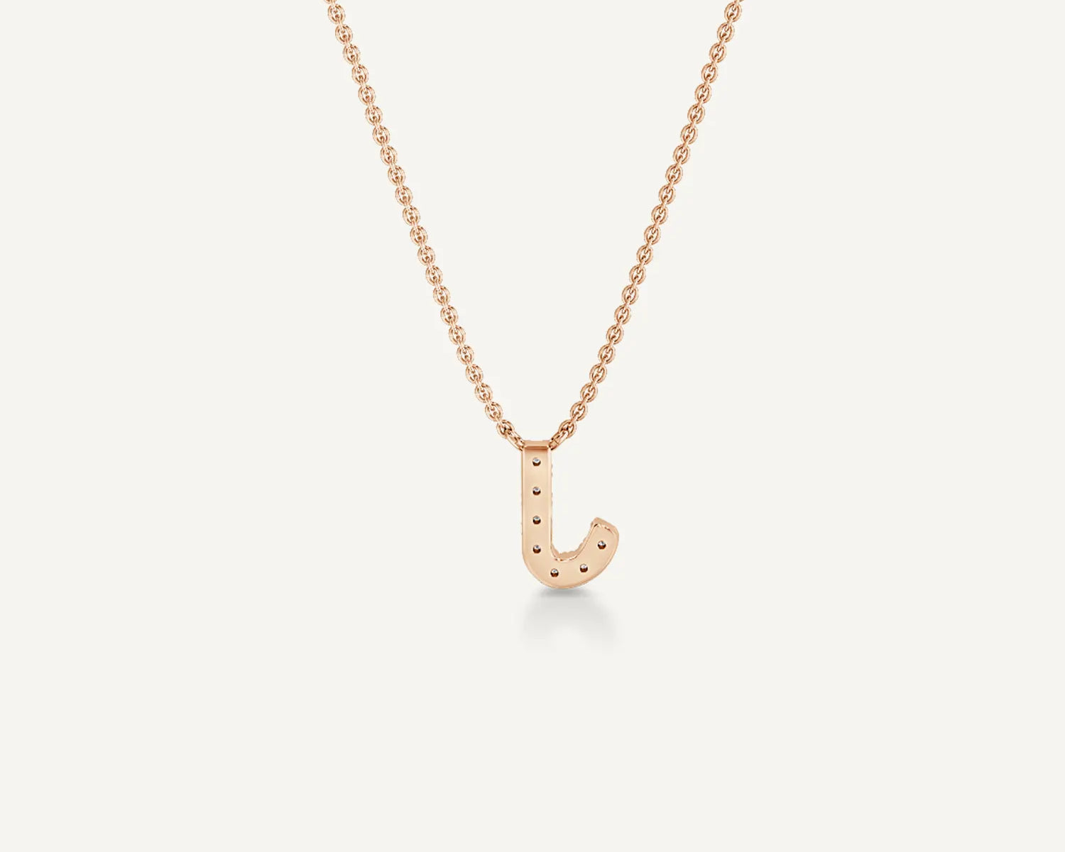 Alphabet J Diamond Pendant