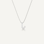 Alphabet J Diamond Pendant