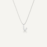 Alphabet J Diamond Pendant