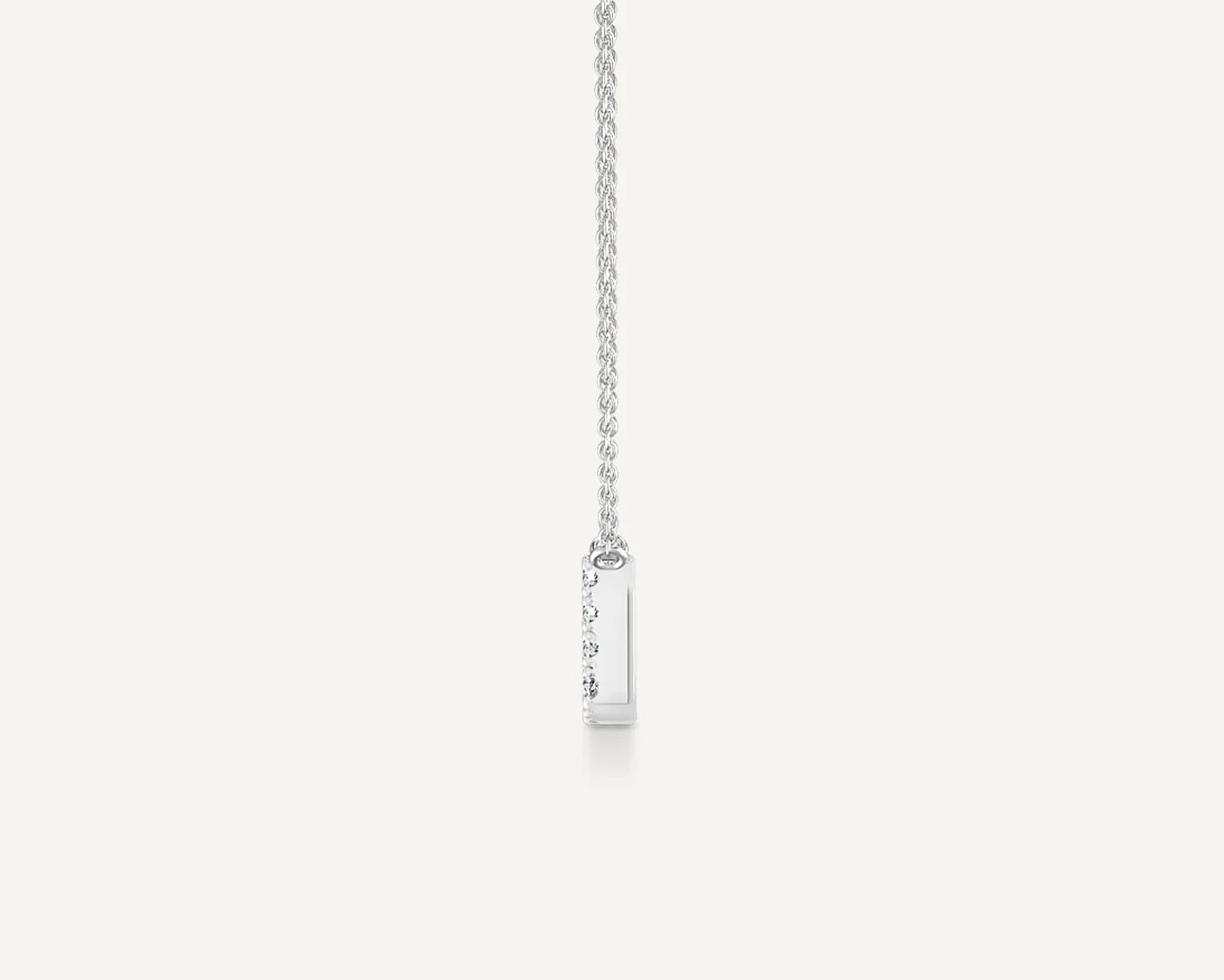 Alphabet J Diamond Pendant