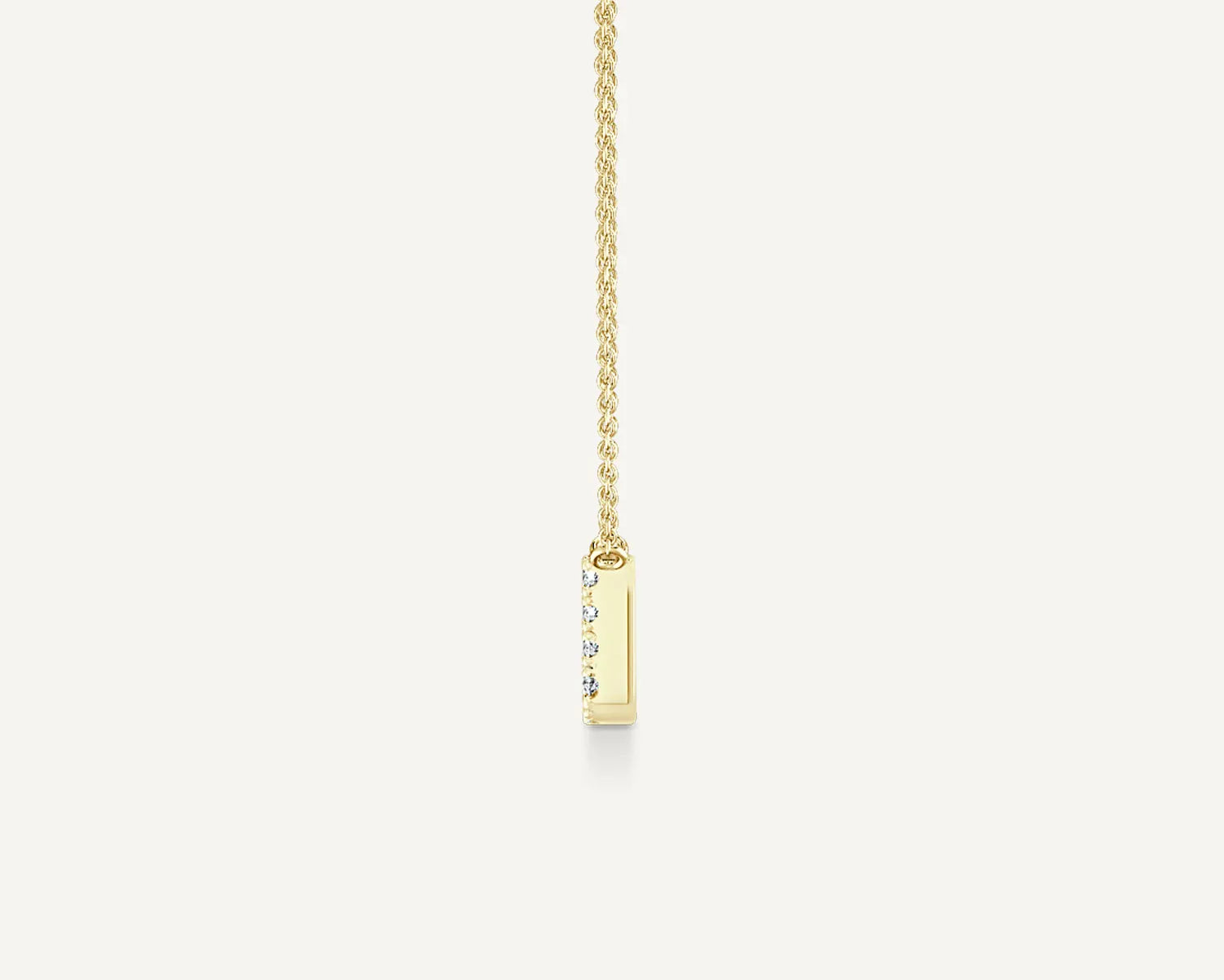 Alphabet J Diamond Pendant