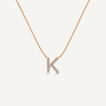 Alphabet K Diamond Pendant