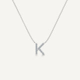 Alphabet K Diamond Pendant