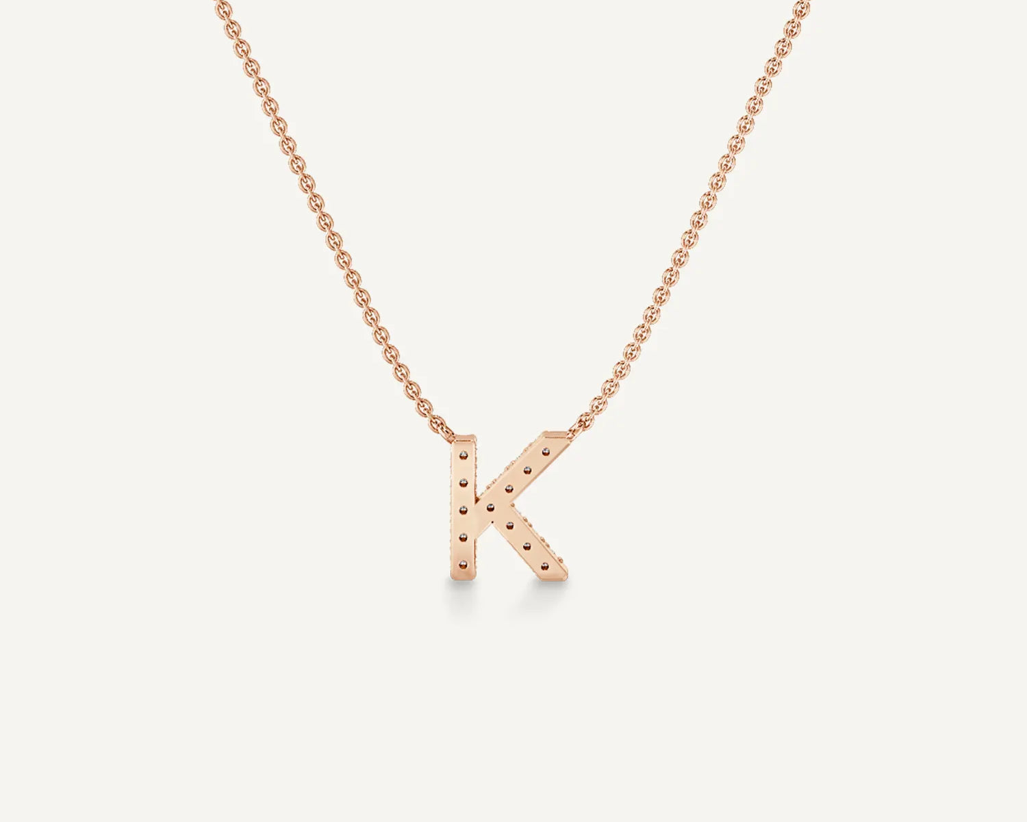 Alphabet K Diamond Pendant