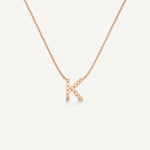 Alphabet K Diamond Pendant