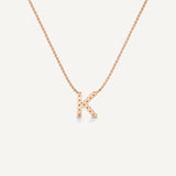 Alphabet K Diamond Pendant