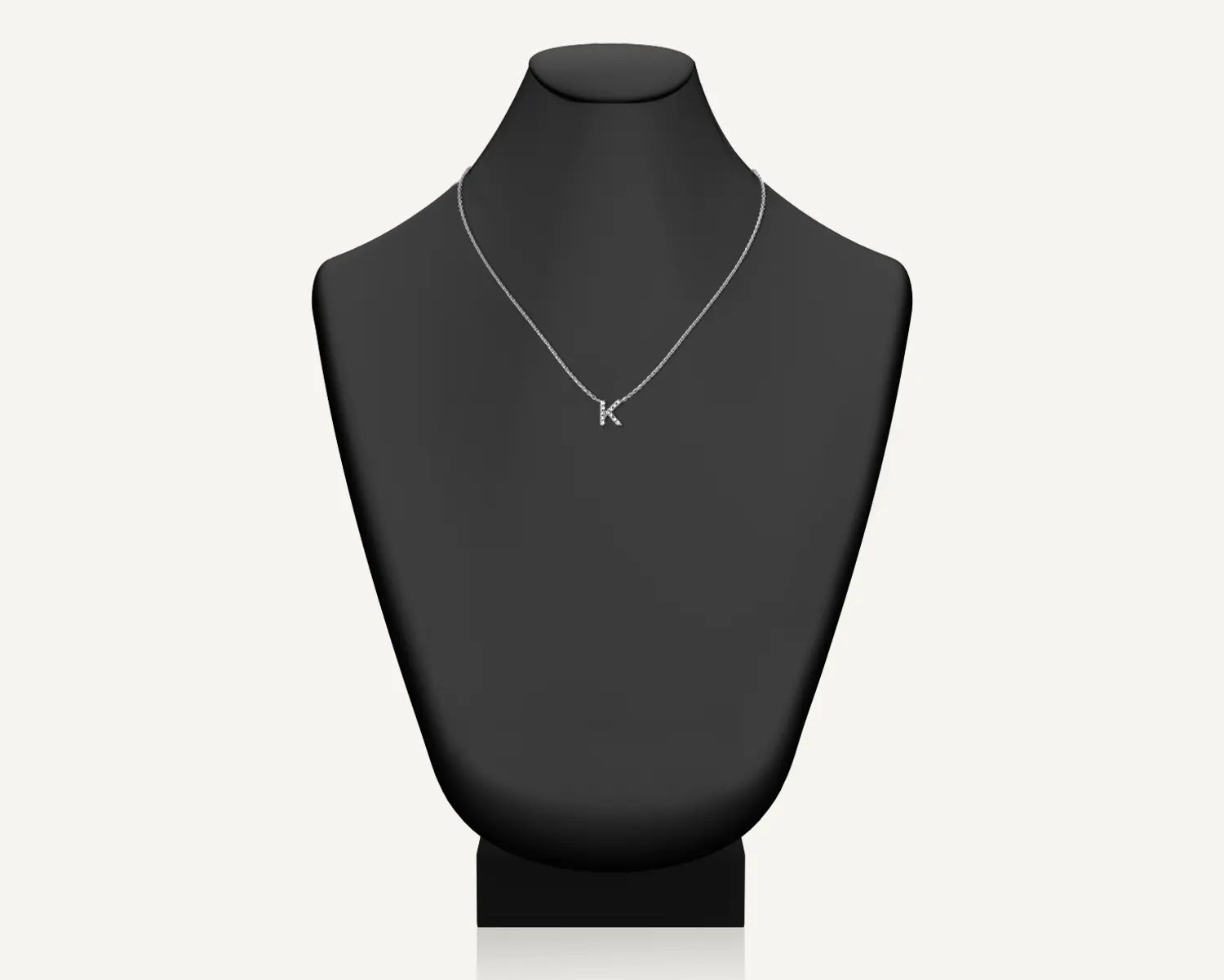 Alphabet K Diamond Pendant