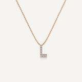 Alphabet L Diamond Pendant