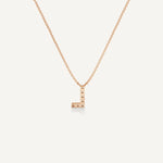 Alphabet L Diamond Pendant