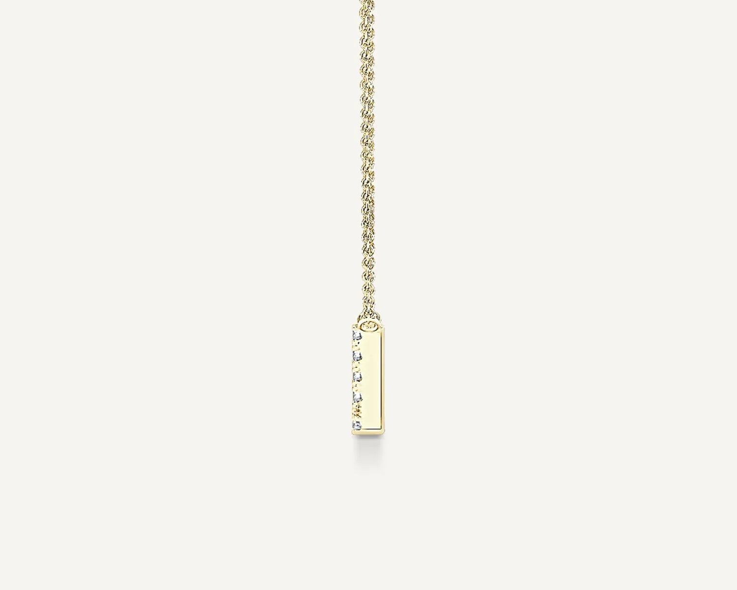 Alphabet L Diamond Pendant