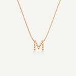 Alphabet M Diamond Pendant