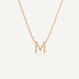 Alphabet M Diamond Pendant