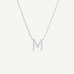 Alphabet M Diamond Pendant