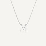 Alphabet M Diamond Pendant