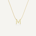 Alphabet M Diamond Pendant