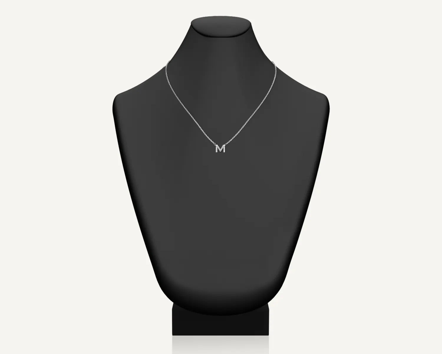 Alphabet M Diamond Pendant