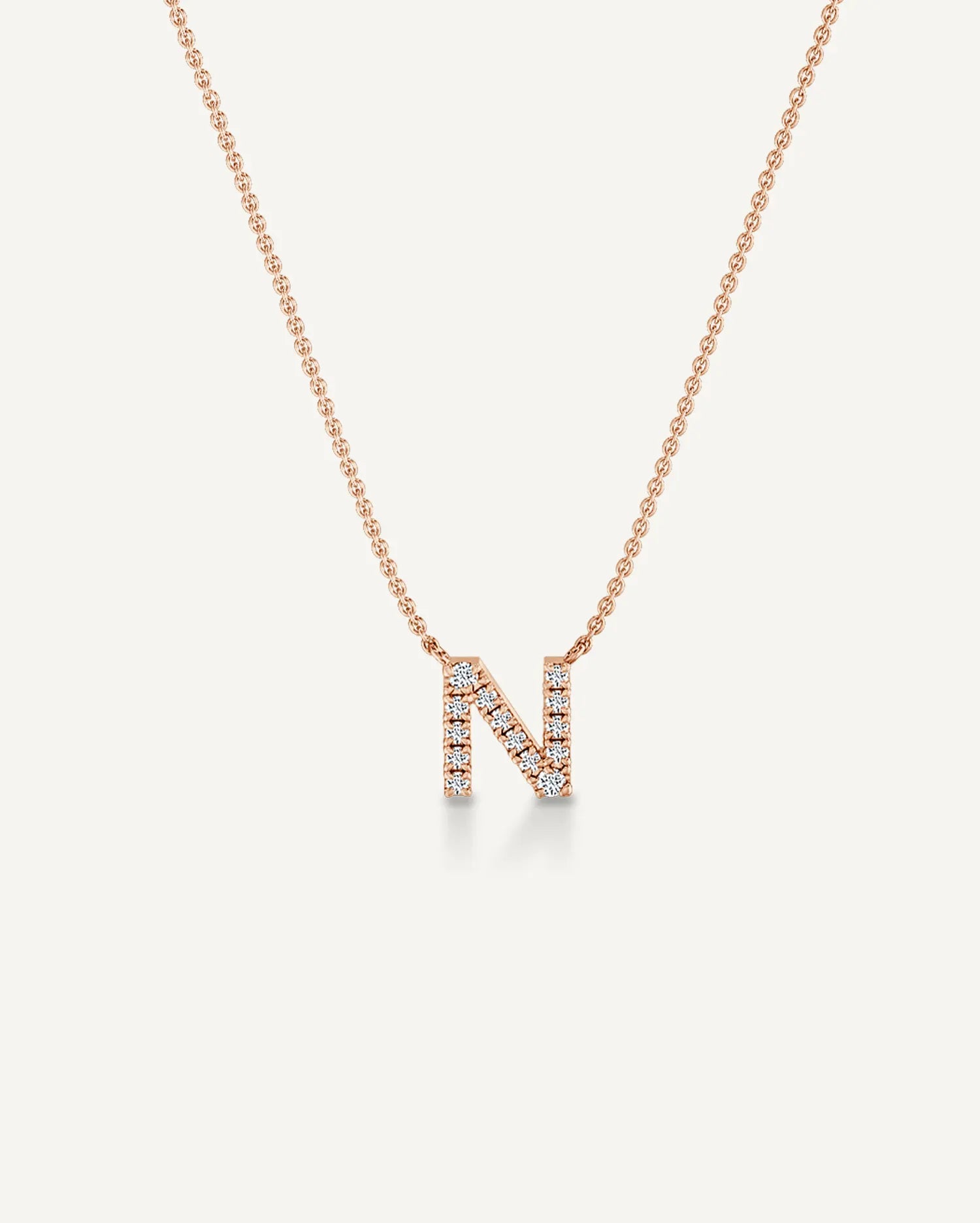 Alphabet N Diamond Pendant