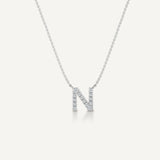 Alphabet N Diamond Pendant