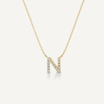 Alphabet N Diamond Pendant