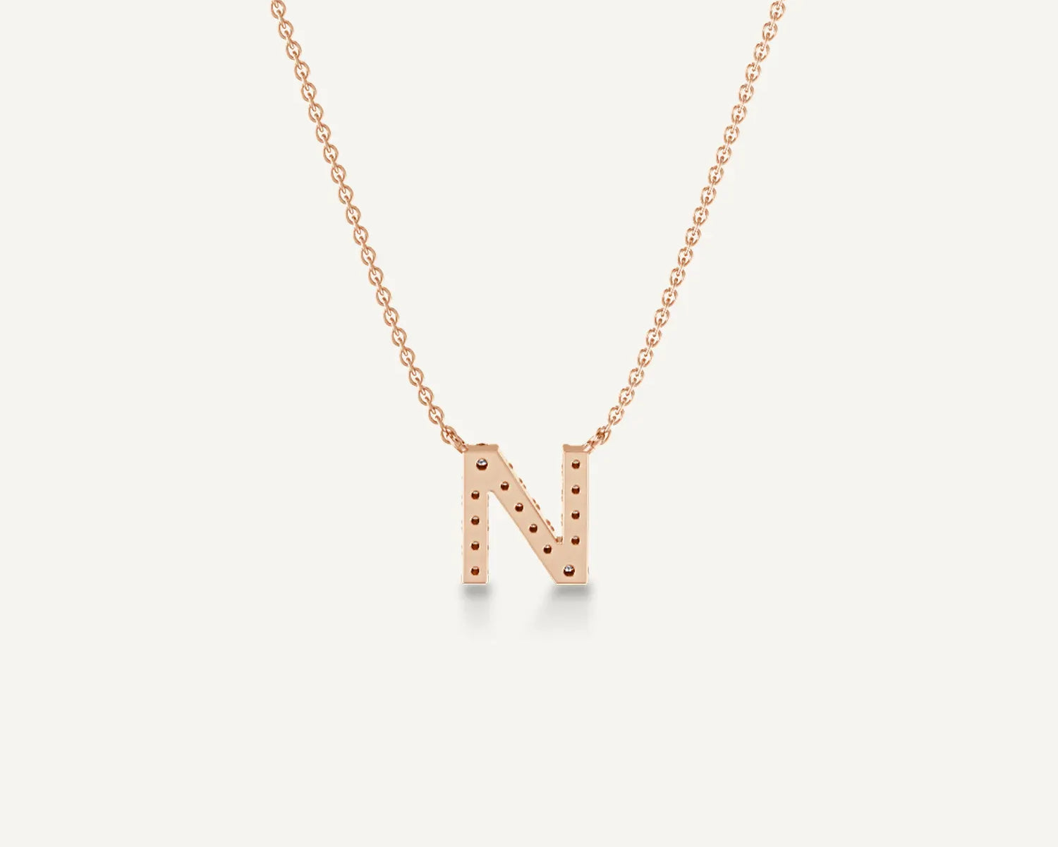 Alphabet N Diamond Pendant