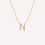 Alphabet N Diamond Pendant