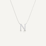 Alphabet N Diamond Pendant