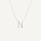 Alphabet N Diamond Pendant