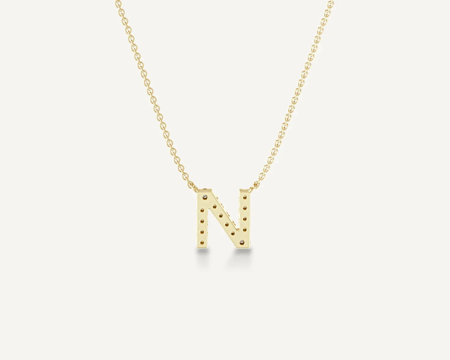 Alphabet N Diamond Pendant