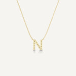 Alphabet N Diamond Pendant