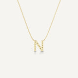 Alphabet N Diamond Pendant