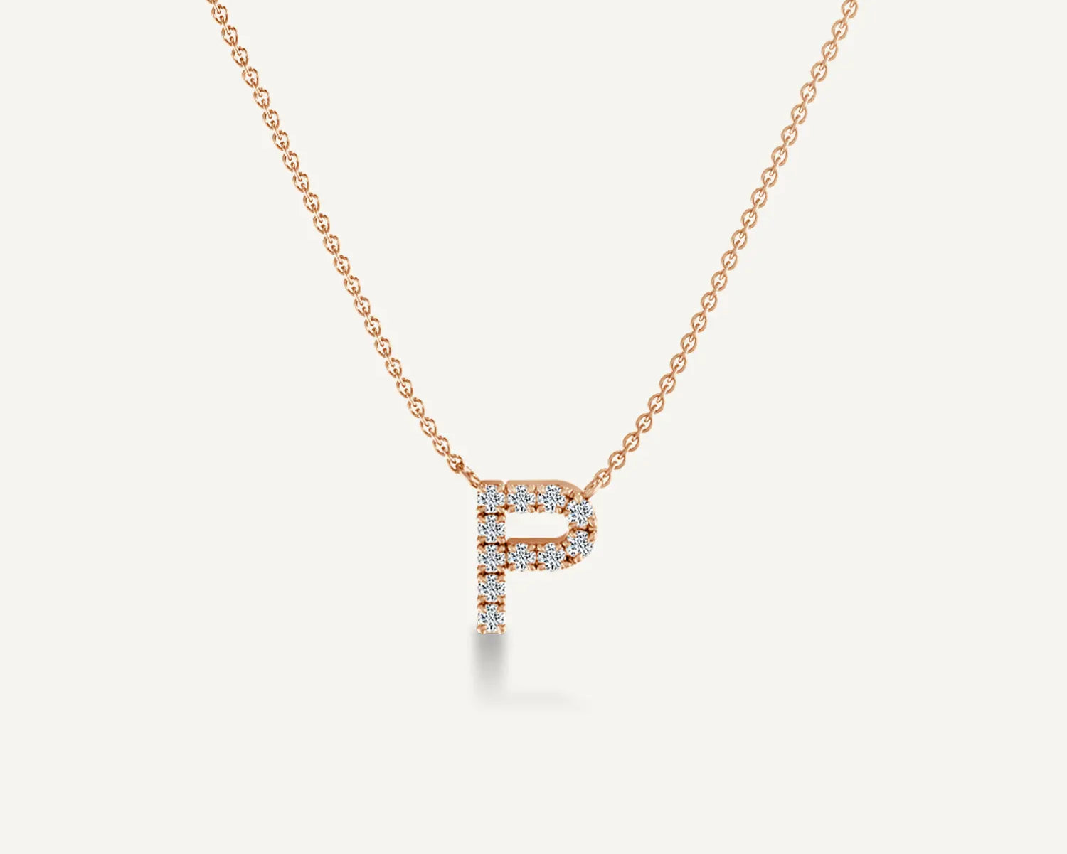 Alphabet P Diamond Pendant