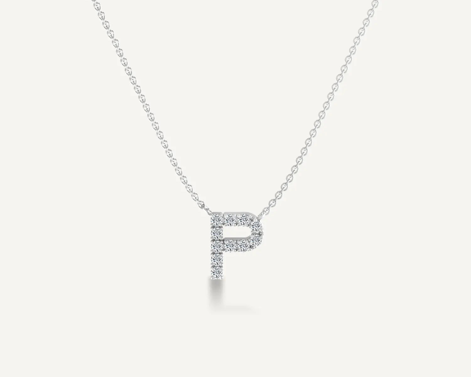 Alphabet P Diamond Pendant