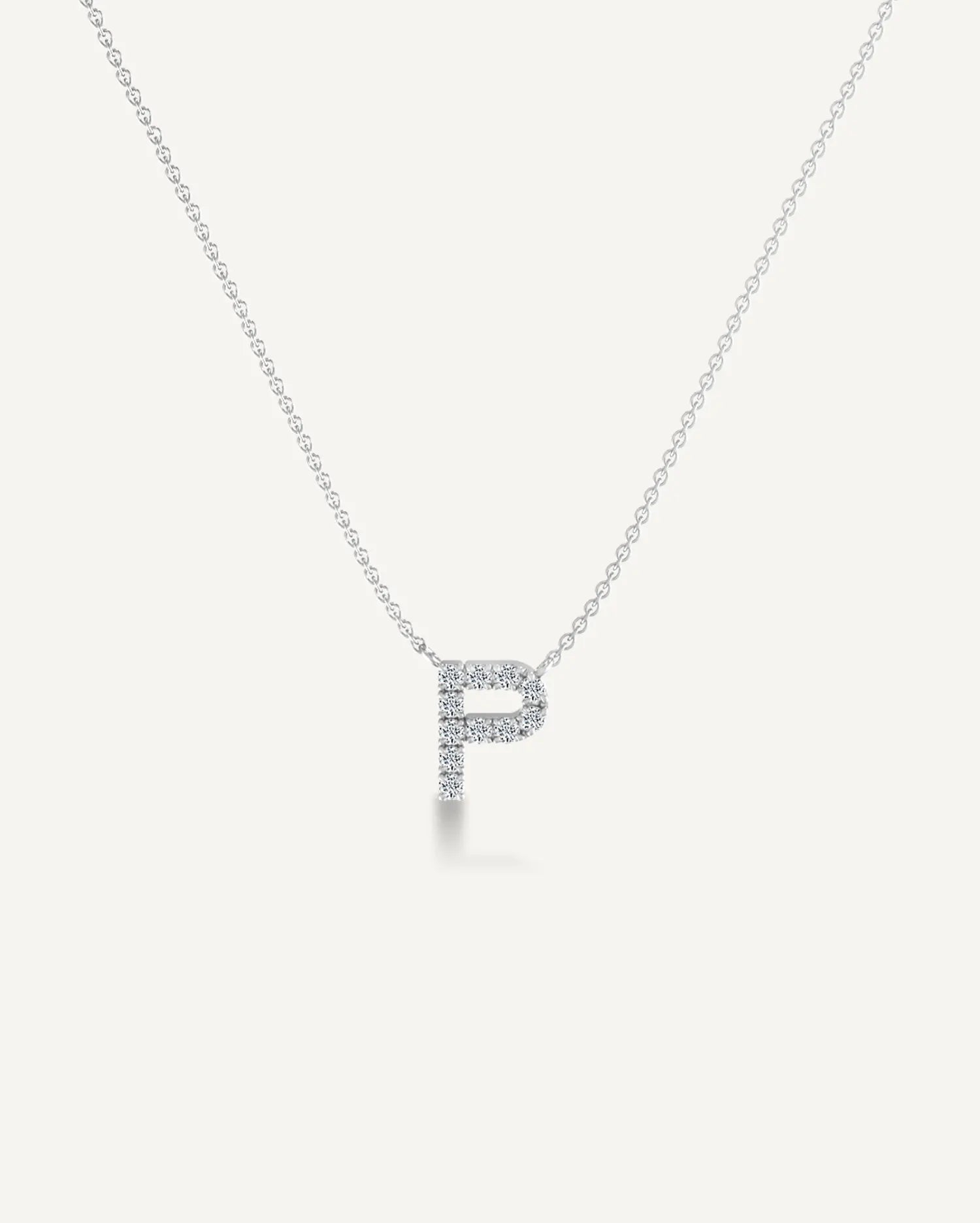 Alphabet P Diamond Pendant