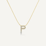 Alphabet P Diamond Pendant