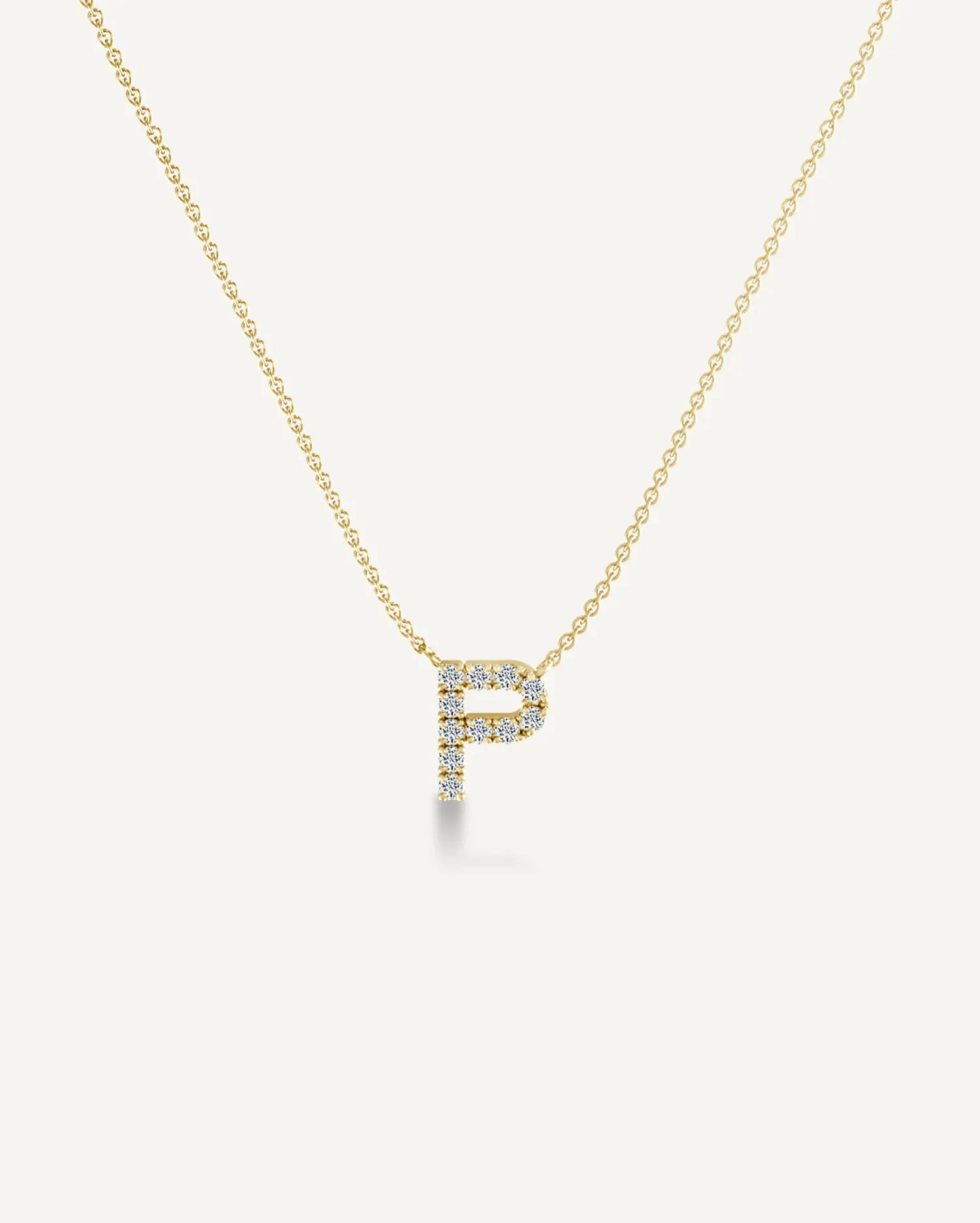 Alphabet P Diamond Pendant