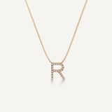 Alphabet R Diamond Pendant