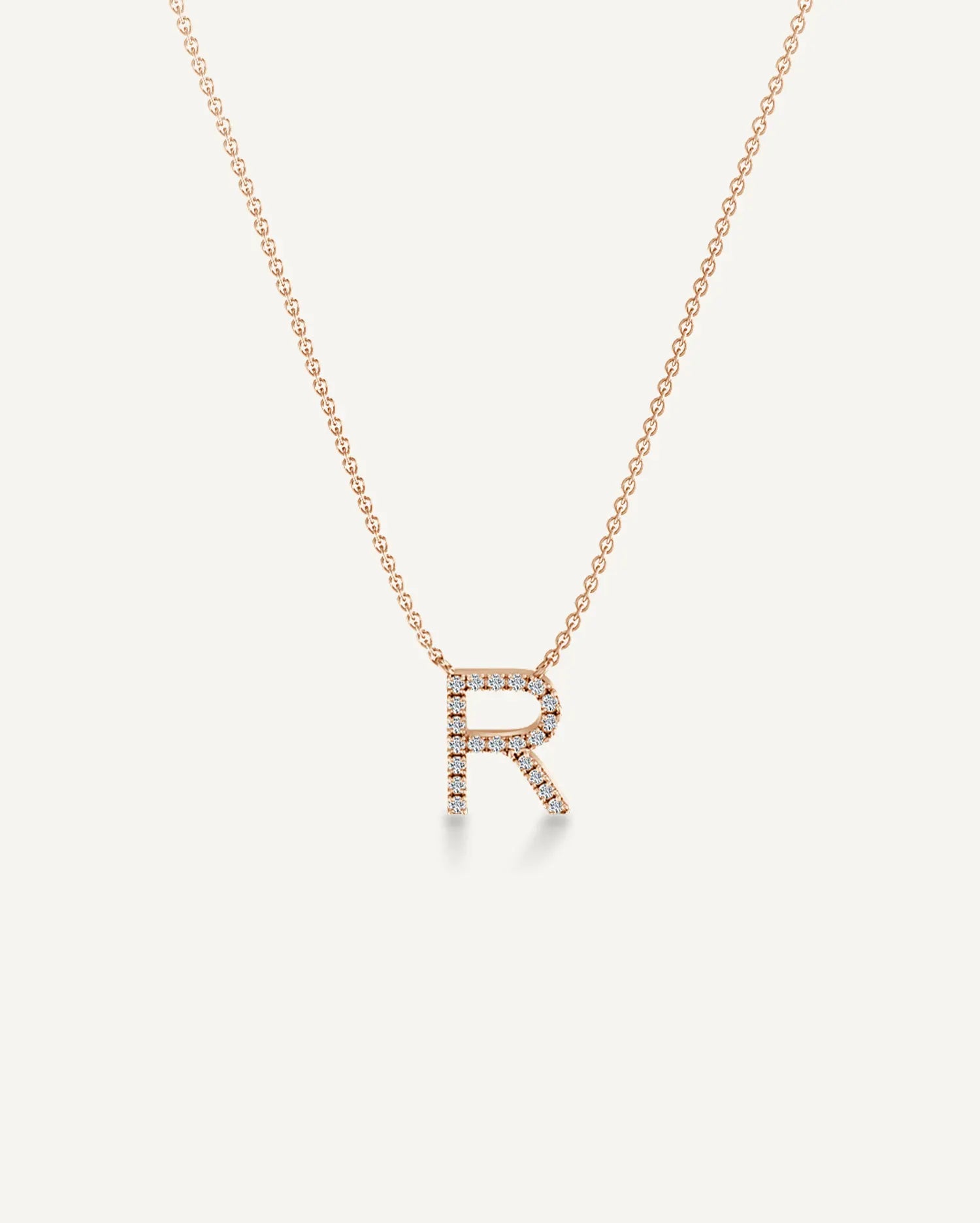 Alphabet R Diamond Pendant