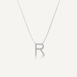 Alphabet R Diamond Pendant