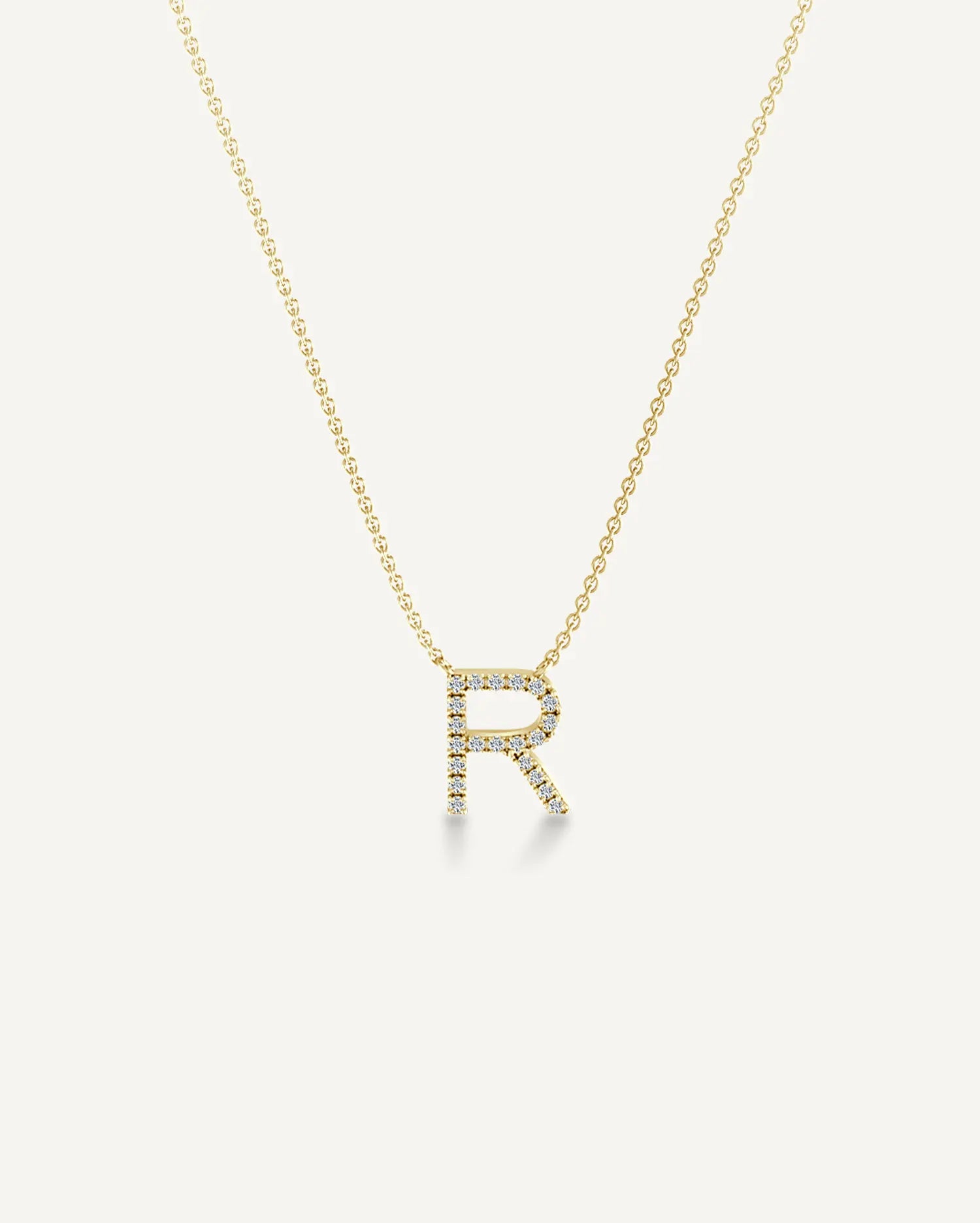 Alphabet R Diamond Pendant