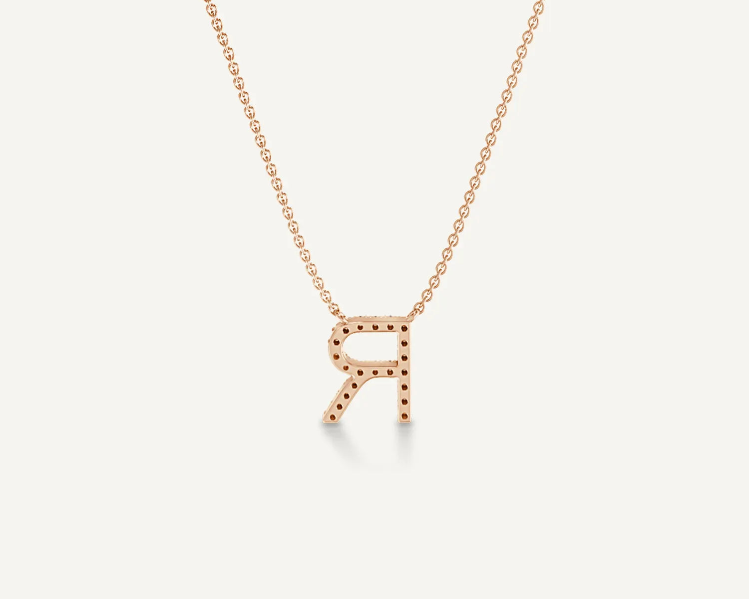 Alphabet R Diamond Pendant